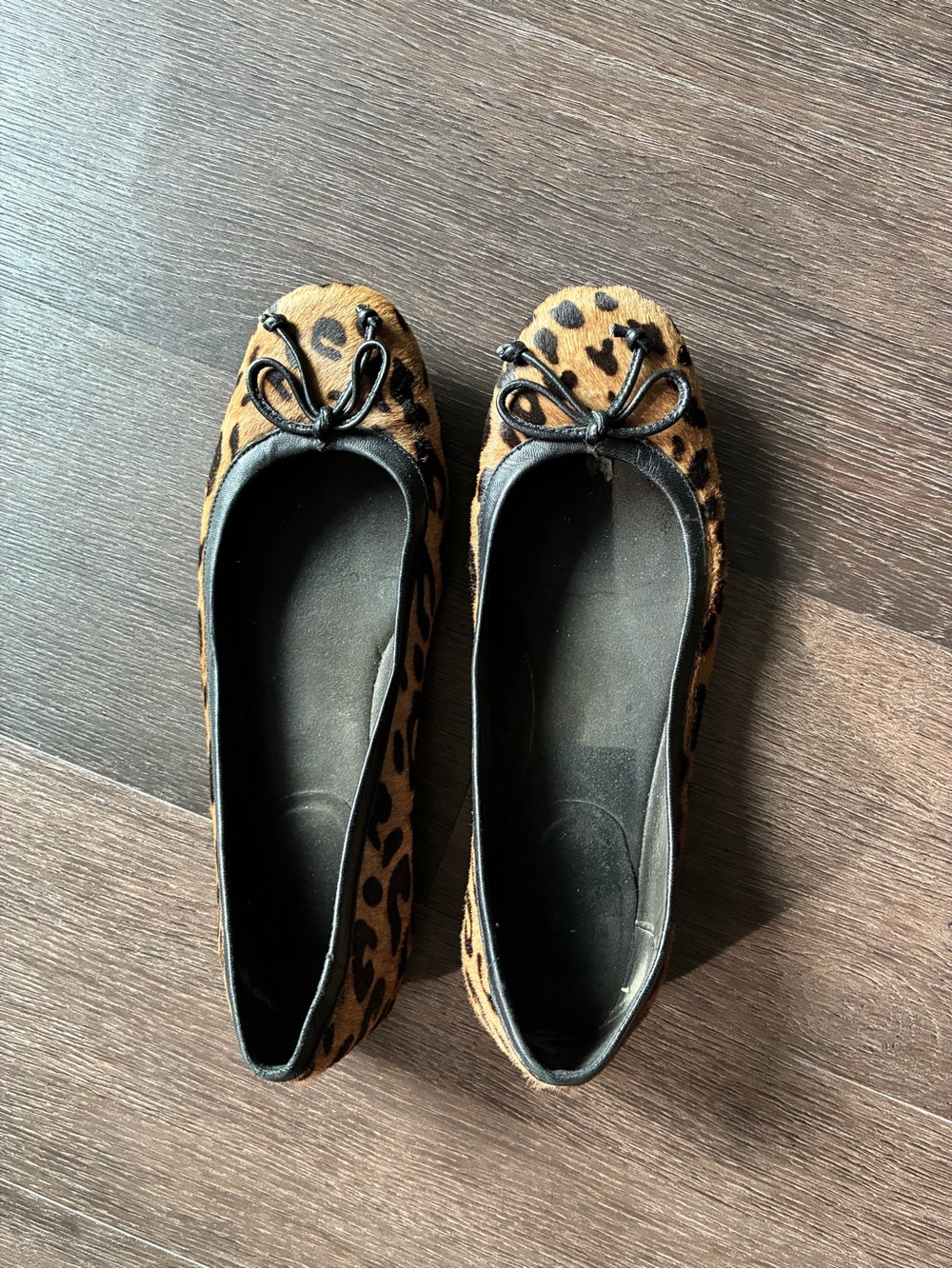Stuart Weitzman Leopard Print Ballet Flats